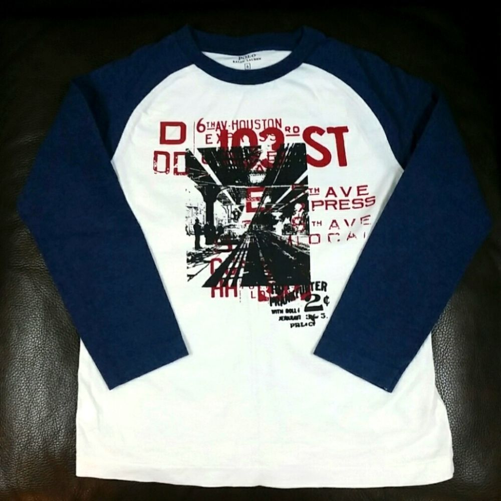 Boys Polo Ralph Lauren size 6 graphic t-shirt excellent condition